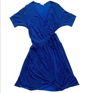 Lewis Cho blue wrap dress size small